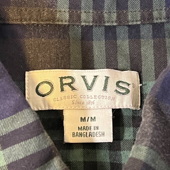 ORVIS Button Down Mens Shirt M Long Sleeve Plaid Outdoor Classic Collection - Picture 3 of 8